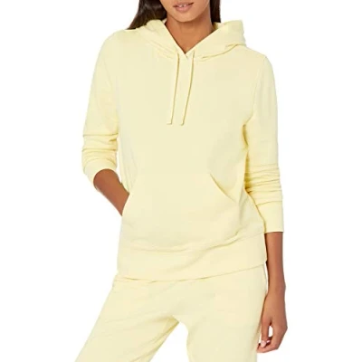 Abbildung von Amazon Essentials Damen Fleece Kapuzenpullover (in Übergröße erhältlich), Hellgelb, XL