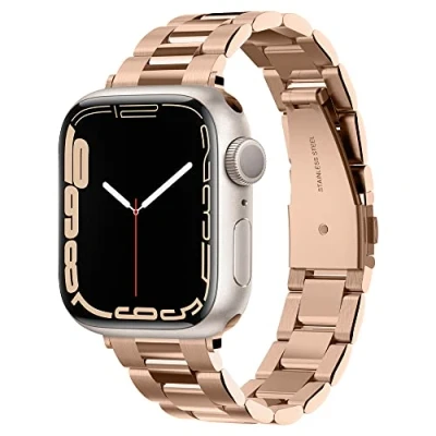 Abbildung von Spigen Apple Watch Armband Stahl Rosegold Geeignet für Series 38/40/41 mm