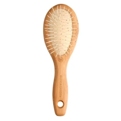 Abbildung von Olivia Garden Healthy Hair Bambus Massageb&uuml;rste l&auml;nglich 6 reihig