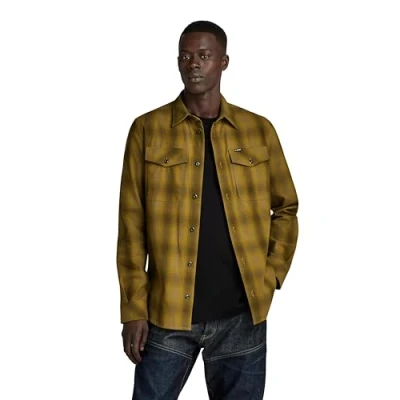 Abbildung von G STAR RAW Herren Marine Slim Hemd, Mehrfarben (tobacco vanderbilt check D20165 D412 G094), M
