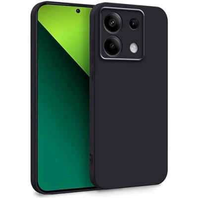Abbildung von MyGadget Hülle für Xiaomi Redmi Note 13 Pro 5G Poco X6 Zweilagige Handyhülle mit Kameraschutz Cover Innenfutter &amp; Silikon außen Schwarz