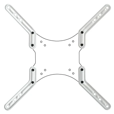 Abbildung von Drall VESA Adapter Adapterplatten für LCD LED OLED Plasma Curved Fernseher Halterung Erweiterung von 200 auf 300 und 400 weiß Modell: AD22W