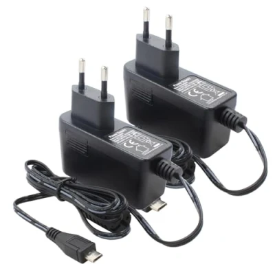 Abbildung von 2er Pack AC zu DC 5V 2A Netzteil mit Stecker Micro USB für Überwachungskamera IPC