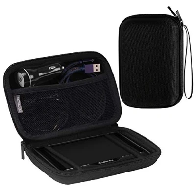 Abbildung von MoKo GPS Navi Tasche Hülle, Universal 5 Zoll Hartschalenetui Case für 5&quot; Navigationsgeräte Garmin Drive 50, Becker, Tomtom, Magellan mit Bildschirm, Schwarz