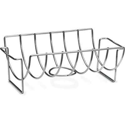 Abbildung von 3 in 1 Braten &amp; Spareribs Halter, Grillkorb