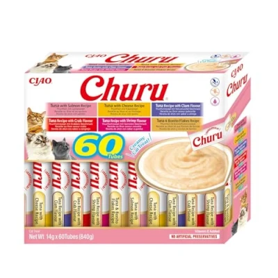 Abbildung von INABA Churu Variety Box Thunfisch Katzenleckerli 60 x 14g