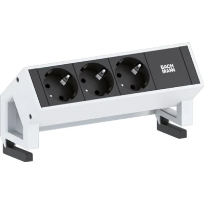 Abbildung von Bachmann 902.4048 DESK2 3X Schutzkontakt GST18 INOX