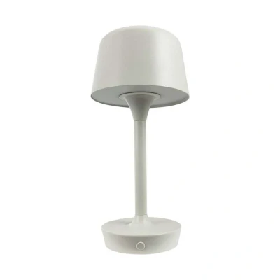 Abbildung von Dyberg Larsen LED Akku Tischlampe Flow, creme, Höhe 25 cm