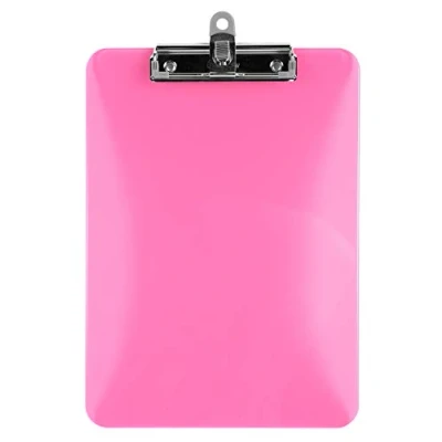 Abbildung von Exacompta 12690E 1 Iderama Blockhalter mit Klemme 22,5 x 31,5 cm für Blätter 21 29,7cm zufällige Farbe blau schwarz rosa anisgrün violett