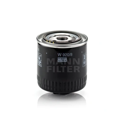 Abbildung von MANN FILTER W 920/8 Ölfilter 3/4 16 UNF mit einem Rücklaufsperrventil Anschraubfilter VOLKSWAGEN: Lupo / 3L, Polo III Schrägheck, Caddy 2 Pickup