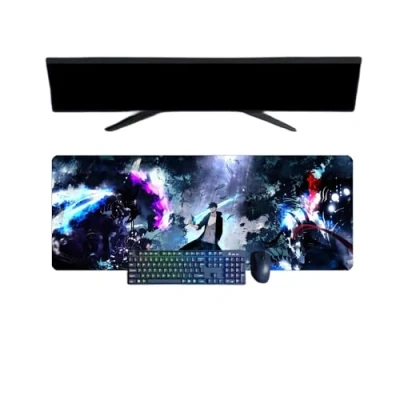 Abbildung von ButkUs Solo Leveling XXL Mauspad, multifunktional, Gaming Anime, 800 x 300 mm, Tastatur, wasserdicht und 3 Basis aus rutschfestem Gummi, strukturierte Oberfläche