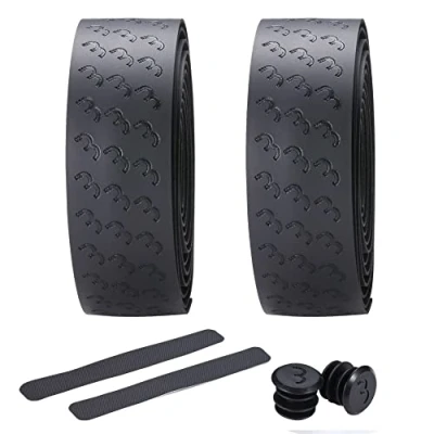 Abbildung von BBB Cycling Fahrrad Lenkerband Rutschfest und Stoßdämpfend für MTB Rennrad Urban Inkl. Abklebeband Lenkerstopfen UltraRibbon Gel BHT 15G Schwarz, 200 x 3 cm