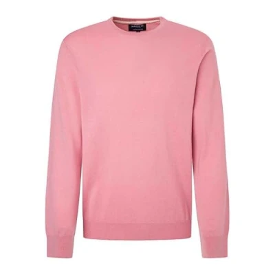 Abbildung von Hackett London Herren Cotton Cashmere Crew Strickwaren, Pink (Ash Rose Pink), XXL
