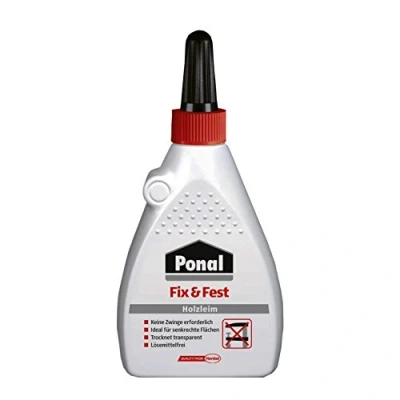 Abbildung von Ponal Umleimer Holzleim Fix &amp; Fest 100 g Flasche, trocknet