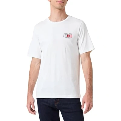 Abbildung von JACK &amp; JONES Herren Jprbluspace Tee Crew Bmuss24 T Shirt, Cloud Dancer, S EU