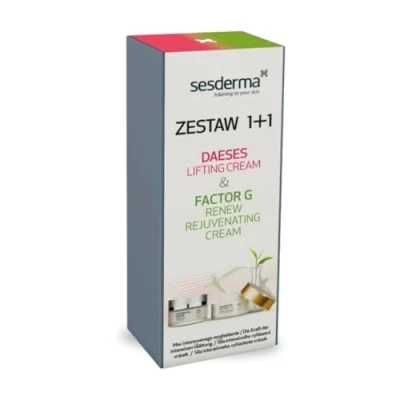 Abbildung von Sesderma Factor G Renew Weihnachtsset Creme 50 ml + DAESES ml, Intensives Hautglättungs Set, Lifting &amp; Regeneration, Anti Aging Pflege, Für straffe, strahlende Haut
