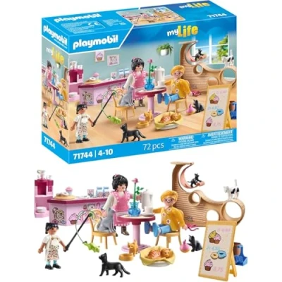 Abbildung von Playmobil® Katzencafe (71744), Playmobil My Life Konstruktions Spielset, (72 St), Made in Europe