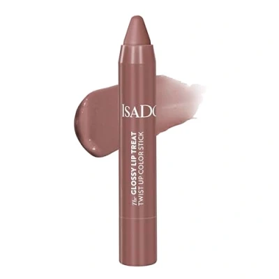 Abbildung von Isadora The Glossy Lip Treat Twist Up Colour Stick Feuchtigkeitsspendender Lippenstift mit Squalan Vegan, tierversuchsfrei, aufpolsternd, nicht klebend, Gloss (Bare Belle 06, 3,3 g)