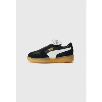 Abbildung von Puma Palermo MODA Tongue Sneaker low, Damen, Größe: 40.5, Black/white Leder und textil