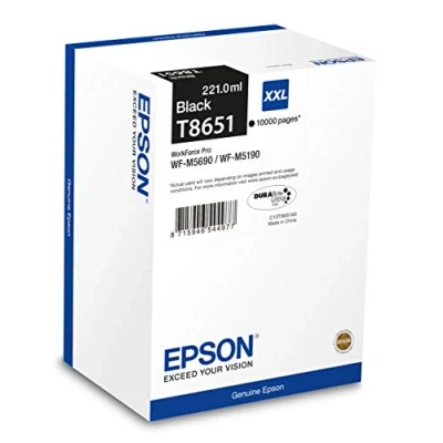 Abbildung von Epson T8651 Schwarz Druckerpatrone Extra hohe Kapazität