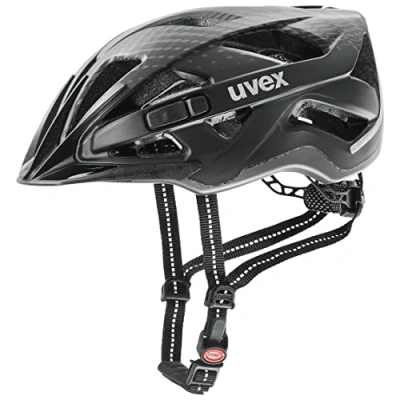Abbildung von uvex City active sicherer Helm für Damen und Herren inkl. LED Licht individuelle Größenanpassung black matt 56 60 cm
