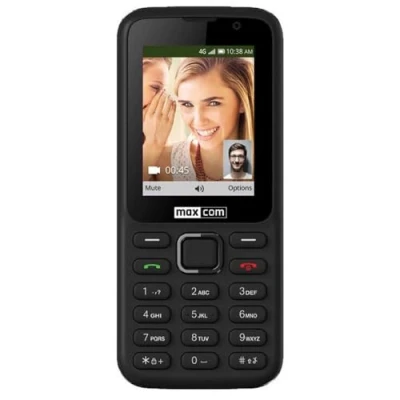Abbildung von Maxcom Mobiltelefon Seniorenhandy Bluetooth 2,4 Zoll Display 2MP Kamera FM Radio und Taschenlampe Schwarz MK241 4G VoWi Fi