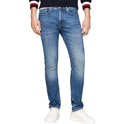 Abbildung von Tommy Hilfiger Herren Jeans Hose Slim Fit, Blau (Cross Blue), 29W/36L