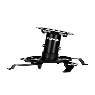 Abbildung von celexon universal Beamer Deckenhalterung PDH130 Traglast bis 15 Kg neigbar 13cm Deckenabstand für Projektor schwarz