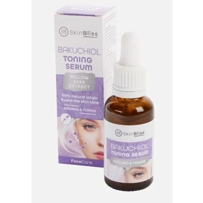 Abbildung von SkinBliss Bakuchiol Toning Serum, Vegan Face Serum with Willow Bark Extract, 99% Natural Ingredients for Refining and Skin, 30 ml