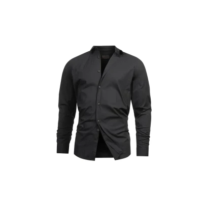 Abbildung von Indicode Jeans Langarm Inkamby Hemd, Herren, Größe: Medium, Black