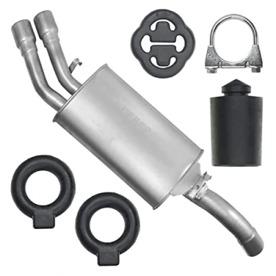 Abbildung von Endschalldämpfer Auspuff Endtopf für VW Golf GTI 2 II 1.8