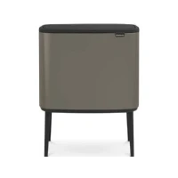 Abbildung von Brabantia Bo Touch Bin with Plastic Buckets, 3 x 11 L Platinum, Steel, Inner