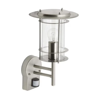 Abbildung von Brilliant Außen Wandleuchte &quot;YORK&quot;, 1 flammig, Leuchtmittel E27 ohne Leuchtmittel, 36cm Höhe, max. 40W, LED geeignet, aus rostfreiem Edelstahl
