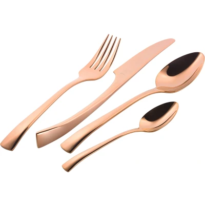 Abbildung von Zwilling Besteck Set &quot;Bellasera&quot;, (Set, 30 tlg.), Edelstahl 18/10, PVD beschichtet,geschwungene Stiele, tlg.