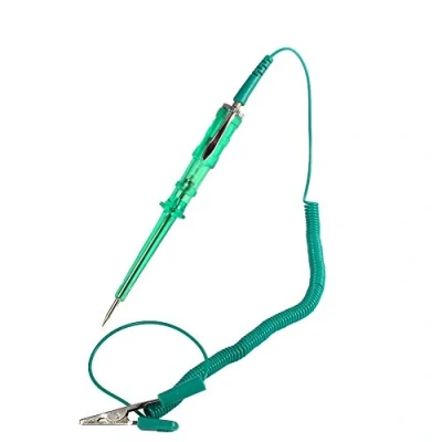 Abbildung von Keenso Auto Schaltkreis Teststift Prüflampe, DC 6V / 12V 24V elektrischer Stromkreis Prüflampe Prufvorrichtung(Grün)