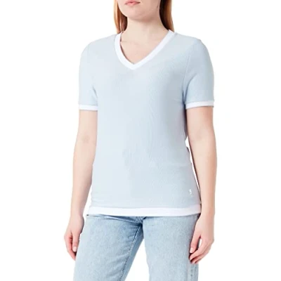 Abbildung von comma casual identity Tshirt basic, Damen, Größe: 44, Blau