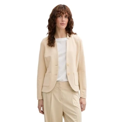 Abbildung von TOM Tailor Structure Blazer, Damen, Größe: Small, Summer beige