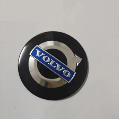 Abbildung von 4 Stück Nabendeckel Aufkleber für Volvo 56mm 60mm 65mm,Nabenkappen Abzeichen Sticker Auto Radnabenkappen Felgen Dekorationsaufkleber,56MM Black