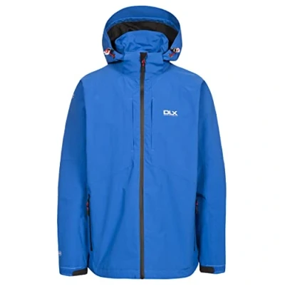 Abbildung von Trespass Herren Wasserdichte Jacke mit abnehmbarer Kapuze und Unterarmbelüftung Kumar, Black, XXS, MAJKRAM10007_BLKXXS