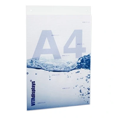 Abbildung von VITAdisplays® Posterhalter DIN A4 Werbedisplay, Acrylglas, Transparent (NE 380H)