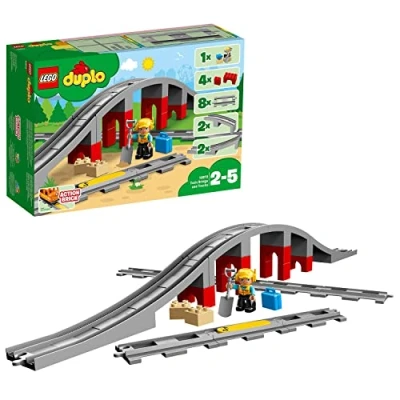 Abbildung von LEGO DUPLO Town 10872 Eisenbahnbrücke und Schienen