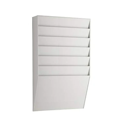 Abbildung von PAPERFLOW Wandprospekthalter DIN A4 6 Fach grau