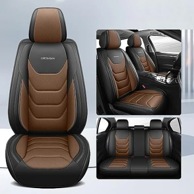 Abbildung von Prelea Sitzbezüge Auto Autositzbezüge Universal Set für BMW 5er 525d E61 530d 535d 523i 525i 530i 545i 550i 530xd 530xi Touring Zubehör