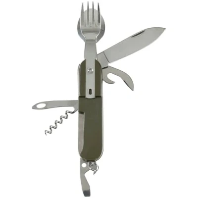 Abbildung von MFH Taschenmesser Taschenmesser, oliv,Gabel, Löffel, Dosenöffner