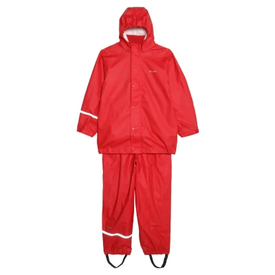 Abbildung von Celavi Basic Rainwear Solid Unisex SET Regenhose für Kinder, Größe: 68, Red