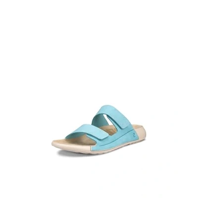 Abbildung von ECCO Damen Cozmo 2.0 Two Band Slide Sandal, Aquatic Nubuk, 6/6.5 UK