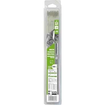 Abbildung von 10 Edelstahl Elektroden 308 L Ø 2,5 mm Blister