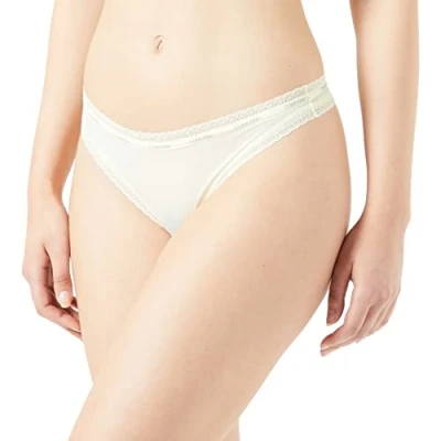 Abbildung von Calvin Klein Damen String Tanga, Grün (Bright Leaf), M