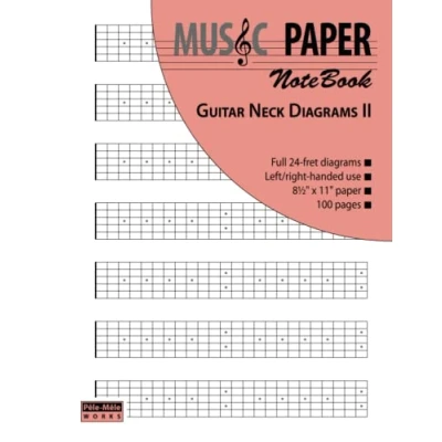 Abbildung von MUSIC PAPER NoteBook Guitar Neck Diagrams II (scales &amp; modes, Band 2)
