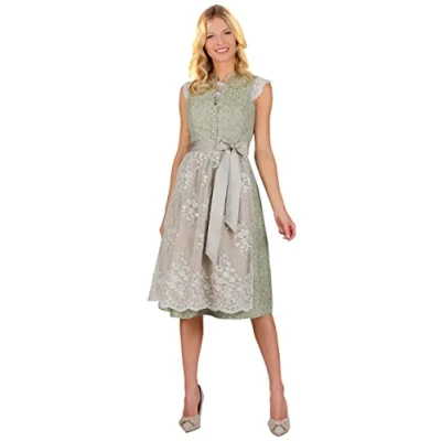 Abbildung von Stockerpoint Damen Dirndl Serafina Kleid für besondere Anlässe, grün, Standard